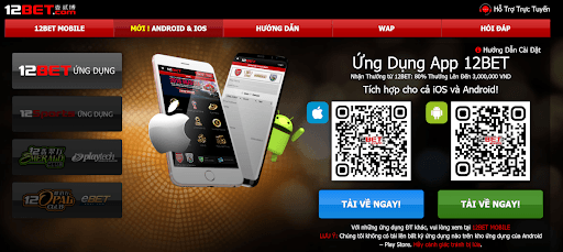 Link tải ứng dụng 12Bet an toàn