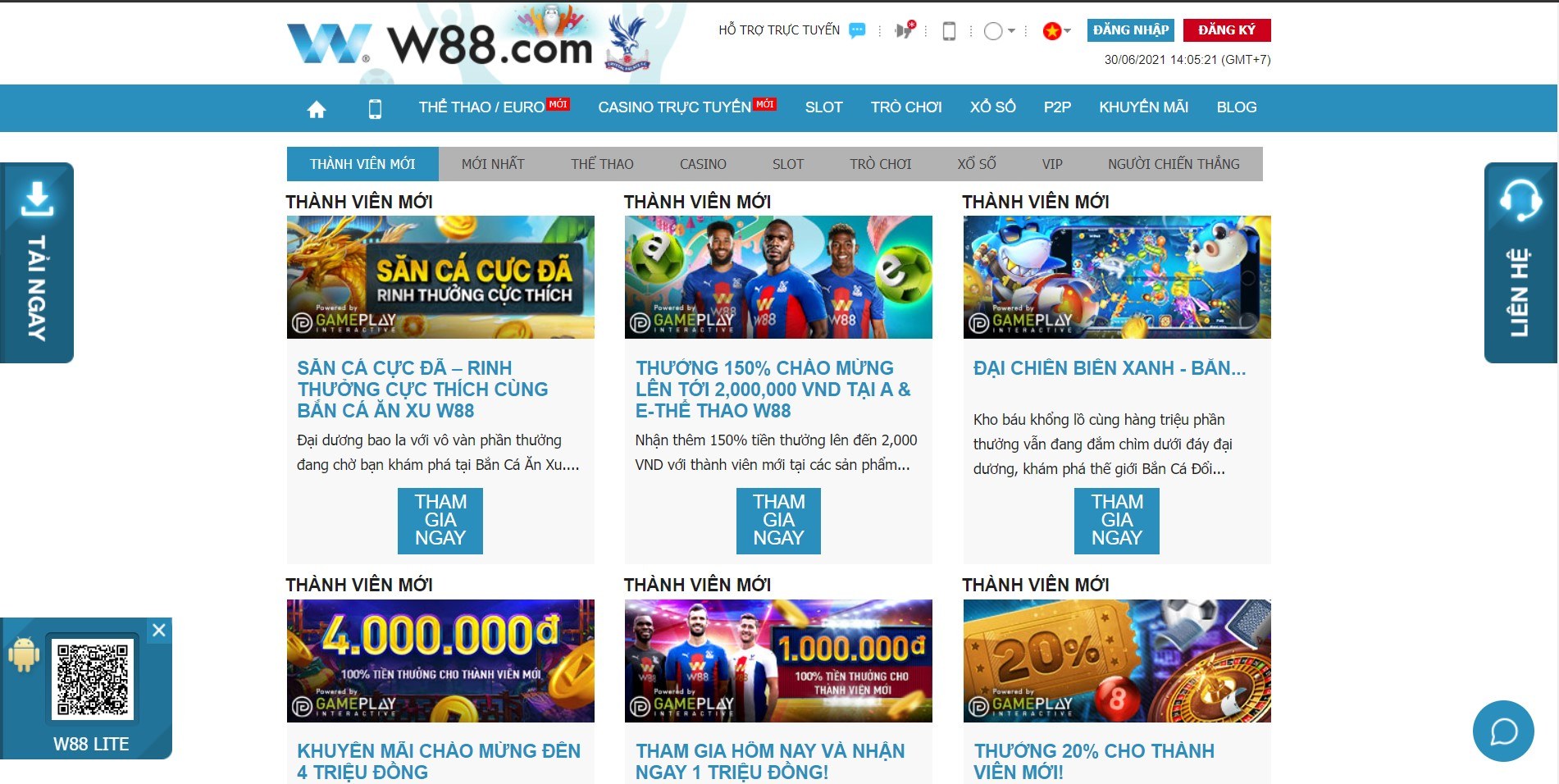 Rinh quà khủng, chất với các ưu đãi của W88